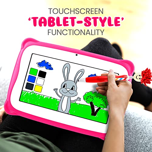 Image of Pyle 7-Inch Android Tablet w / 1080p HD Display, 7 inch Kids Tablet w /Stylus Pen Dual Camera, WiFi Compatibility, Quad-Core Processor, 1GB RAM, 8GB Storage, Kid-Proof Cover (Pink)