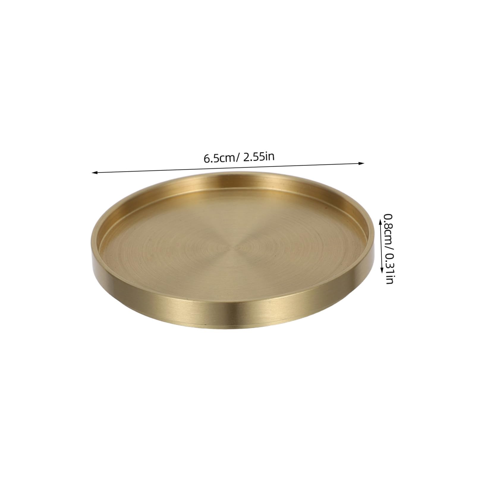 Posavasos Decorativos Redondos 3piezas de Latón para Mesa | Dorado, Uso en Oficina y Hogar, para Tazas y Frascos, Diseño Creativo y Llamativo
