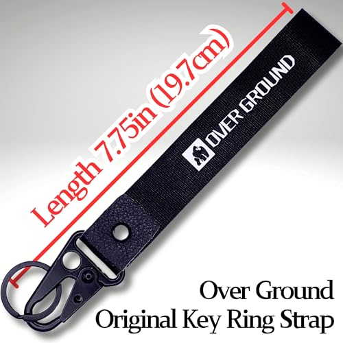 OVER GROUND Double D-Ring Elastic Stretch Nylon Tactical Camouflage Webbing Belt Key Ring Strap, Military Web Travel Hiking3