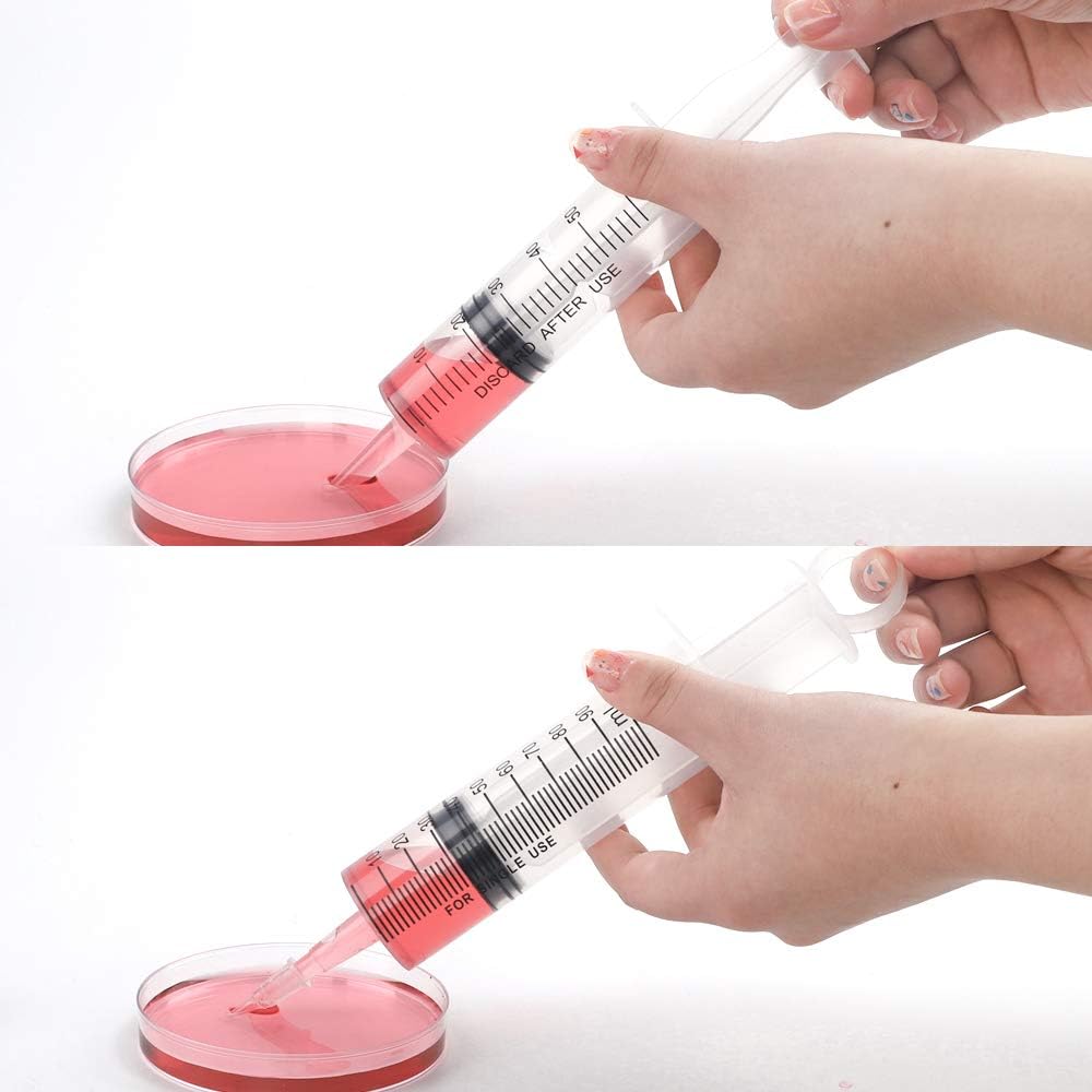 DEPEPE Plastic Syringes 8 Packs 60ml 100ml Catheter Tip Syringe with Caps for Scientific Lab, Measurement, Dispensing, Watering, Refilling