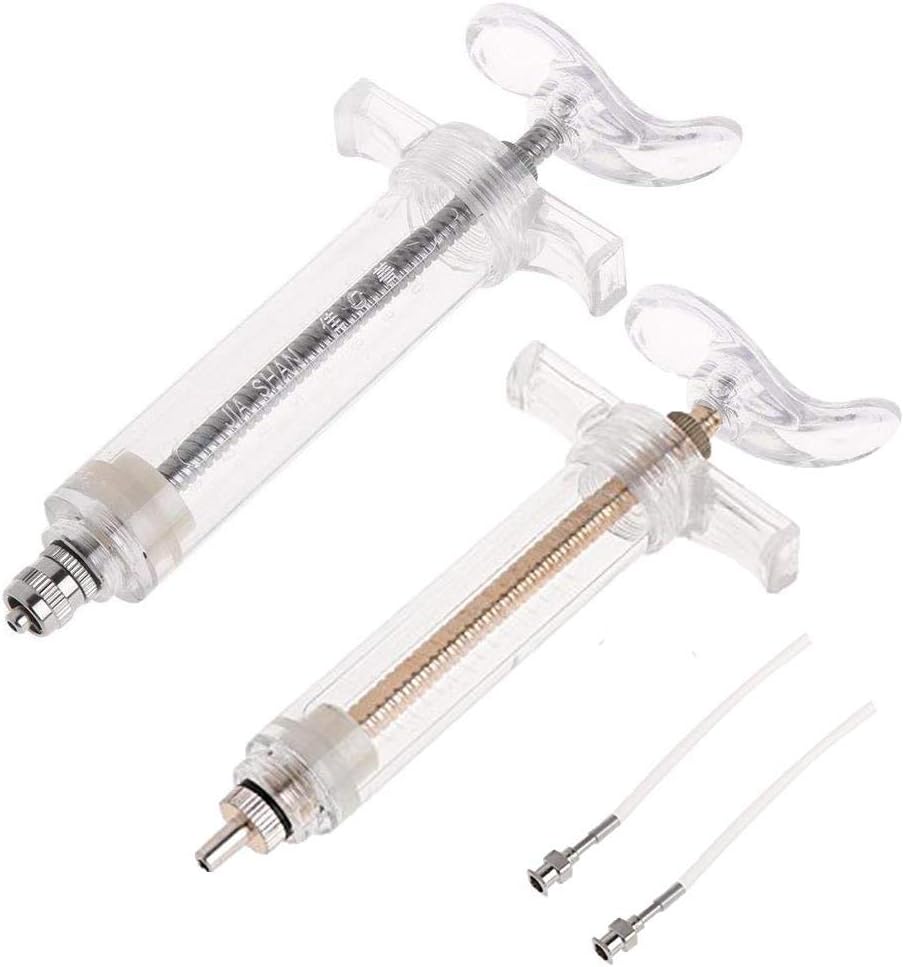 2 Pcs Baby Birds Feeding Syringe used for feeding milk medicine for Sick birds,20ml,10ml,Color Random
