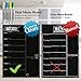 Magnetic Menu Board for Kitchen Fridge with Bright Chalk Markers - 17X12