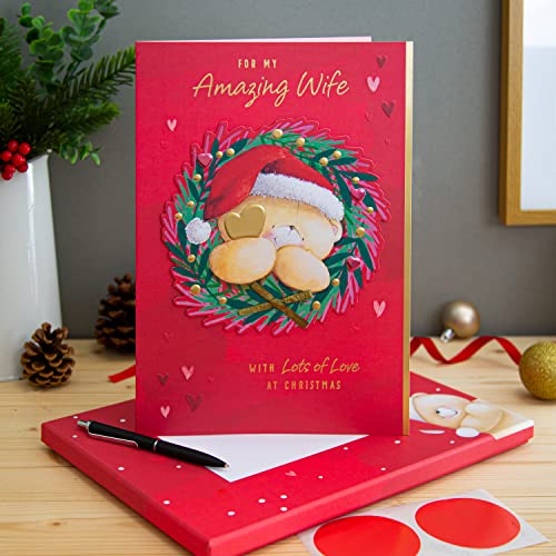 Hallmark Christmas Card, Boxed Christmas Card, Boxed Christmas Card, With Gold Foil Details, Forever Friends, Red - Image 2