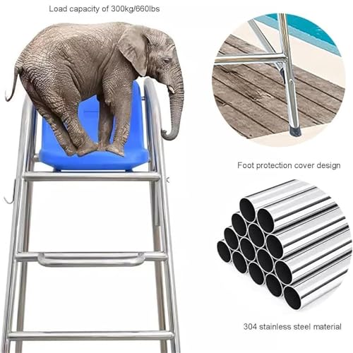 Silla de Guardavidas Alta para Piscina Acero Inoxidable miniatura 5