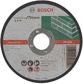 Bosch Professional 1x Tarcza tnąca prosta Standard for Stone (dla Cegły, Marmuru, Ø 115 mm, Osprzęt do Małych Szlifierek Kątowych)
