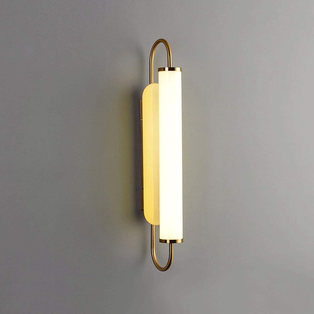 CWCQGH Wall Sconces, Modern Wall Lights Copper Body, Glass Lampshade Wall Sconce Lamp LED Lighting Fixture Compatible with House Restaurants Coffee Shop Club Decoration [Energy Class A+]