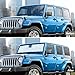 Hoolcar Windshield Sunshade Side Window Sun Shade Sunscreen Heat Insulation Sun Visor for 2007-2017 Jeep Wrangler JK JKU, 8PCs
