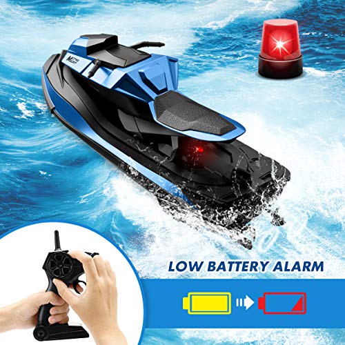 JJRC Remote Control Boats Motorcycle for Pool and Lake, 2.4GHz Speedboat for Kids with 2 Batteries 40mins Playing Time, Low Battery Reminder, RC Boat Toy for Kids(Green) - Thumbnail 2