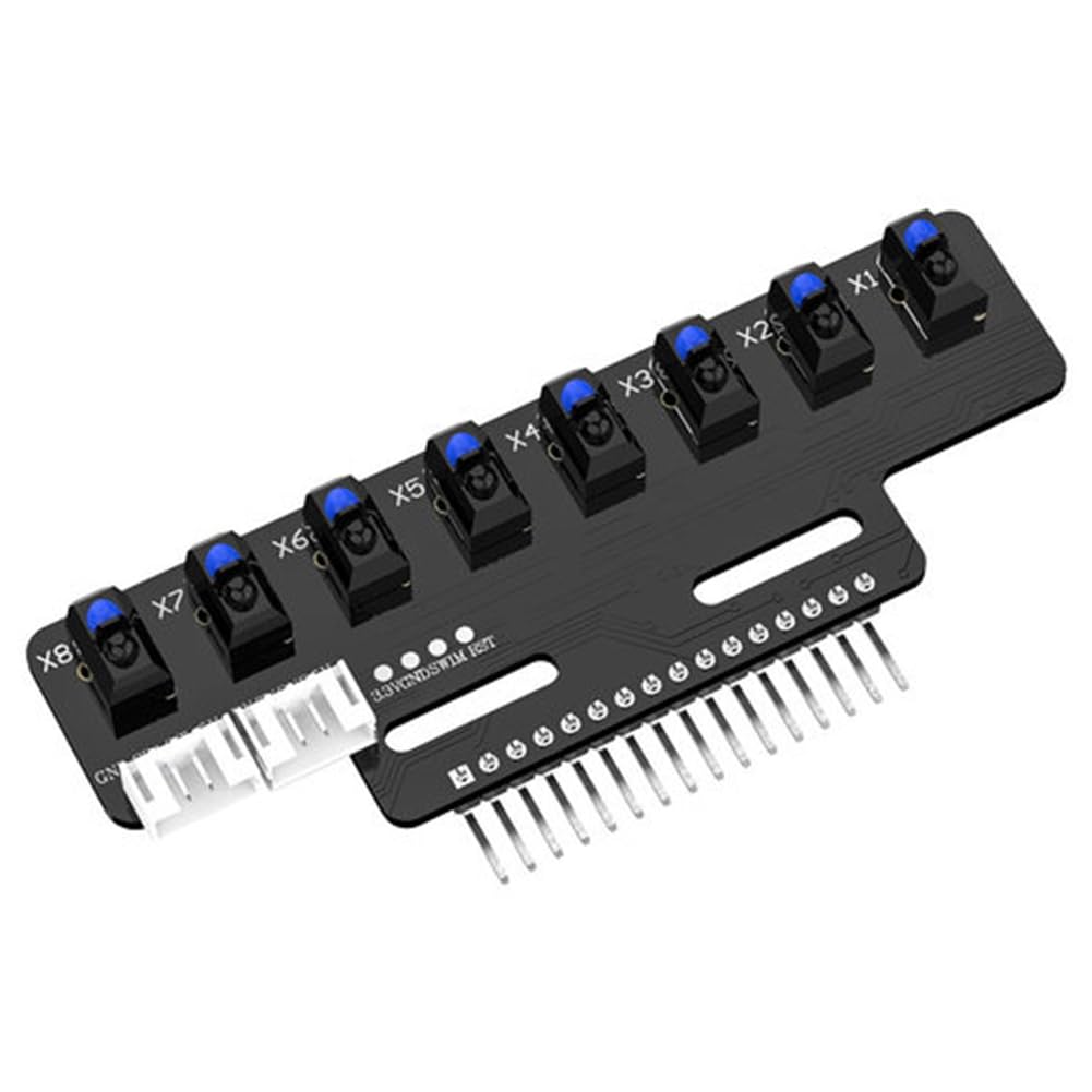 Bloepum 1PCS 8 Channel High Precision Electronic Infrared Line Tracking Sensor Module Support Automatic Calibration A