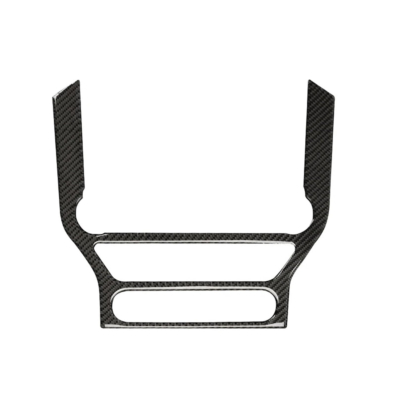Car Cover Console Panel for Mustang GT 2015-2021 Carbon Fiber Interior GPS Navigation Trim Frame Multi-Media Sticker Decal