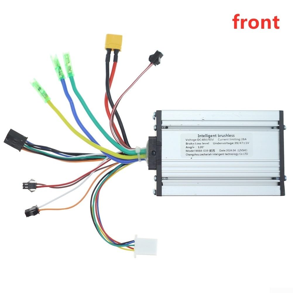 48 60 V 28 A Contrôleur à double entraînement sans balais avec écran LCD 48 60 V pour scooter électrique, convient pour les pièces de vélo électrique avec construction en métal et plastique