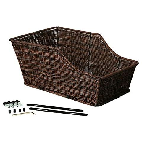 LTJ 030017 HR Fahrradkorb Kunststoff Rattan Gepäckträgerkorb Cover