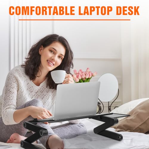 Base ajustable para laptop de aluminio amplia miniatura 4