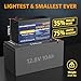 GOLDENMATE 12V 10Ah LiFePO4 Lithium Deep Cycle Battery(2-Pack), 5000+ Cycles Lithium Iron Phosphate Rechargeable Battery for Solar, Lighting, Power Wheels, Fish Finder, Scooters, Lightweight