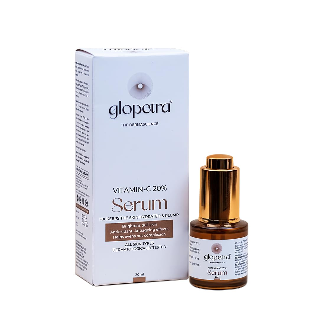 GLOPETRA Vitamin C Face Serum | For Antiageing, Dark Spots & Pigmentation | Dermatologically Tested, Non-Comedogenic & Cruelty-Free | For Men & Women with All Skin Type | Pack of 30ML-image-17