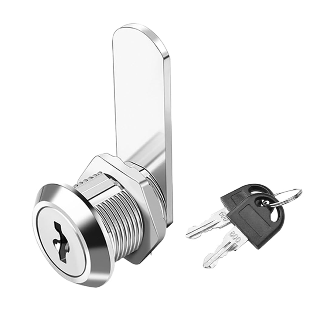 QOMJUFA Cerradura Buzon, Cerradura Buzon Universal, Cerradura de Seguridad de Metal con 2 Llaves, Cerradura para Buzón, 16 mm, para Puerta de Armario Buzón Archivos Escritorio de Oficina