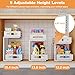mixeshop Under Sink Organizer, 2 Tier Under Sink Organizers and Storage, Adjustable Height, Slide out Metal Cabinet Organizers, Pull out Cabinet Storage Drawer Shelf for Kitchen Bathroom White 2Pack