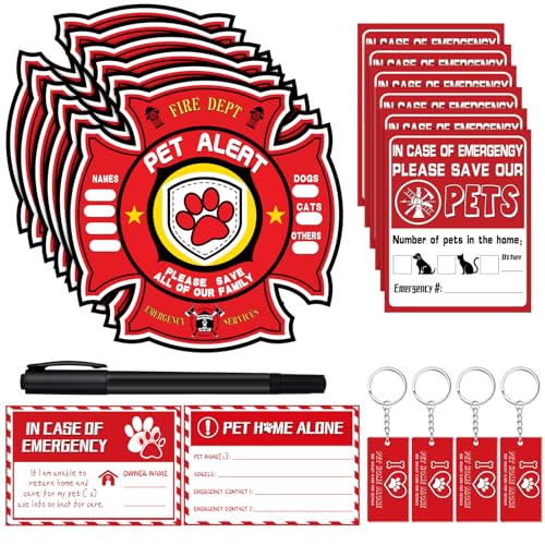 26 Pieces Pet Alert Stickers for House My Pet is Home Stay Alone Key Tag Home Safety Cards Pets Inside Sign Pet Alert Fire Stickers for Dogs Emergency Pet Inside Decal Home Window Door Sign Rescue 26 Pieces Pet Alert Stickers for House My Pet is Home Stay Alone Key Tag Home Safety Cards Pets Inside Sign Pet Alert Fire Stickers for Dogs Emergency Pet Inside Decal Home Window Door Sign Rescue