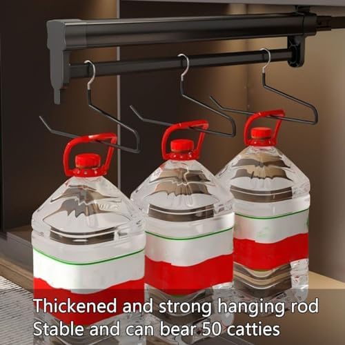 Extendable Trouser Rack Pull-Out Trousers Rack Aluminum Alloy Pull Out（31cmx12cm） image 5