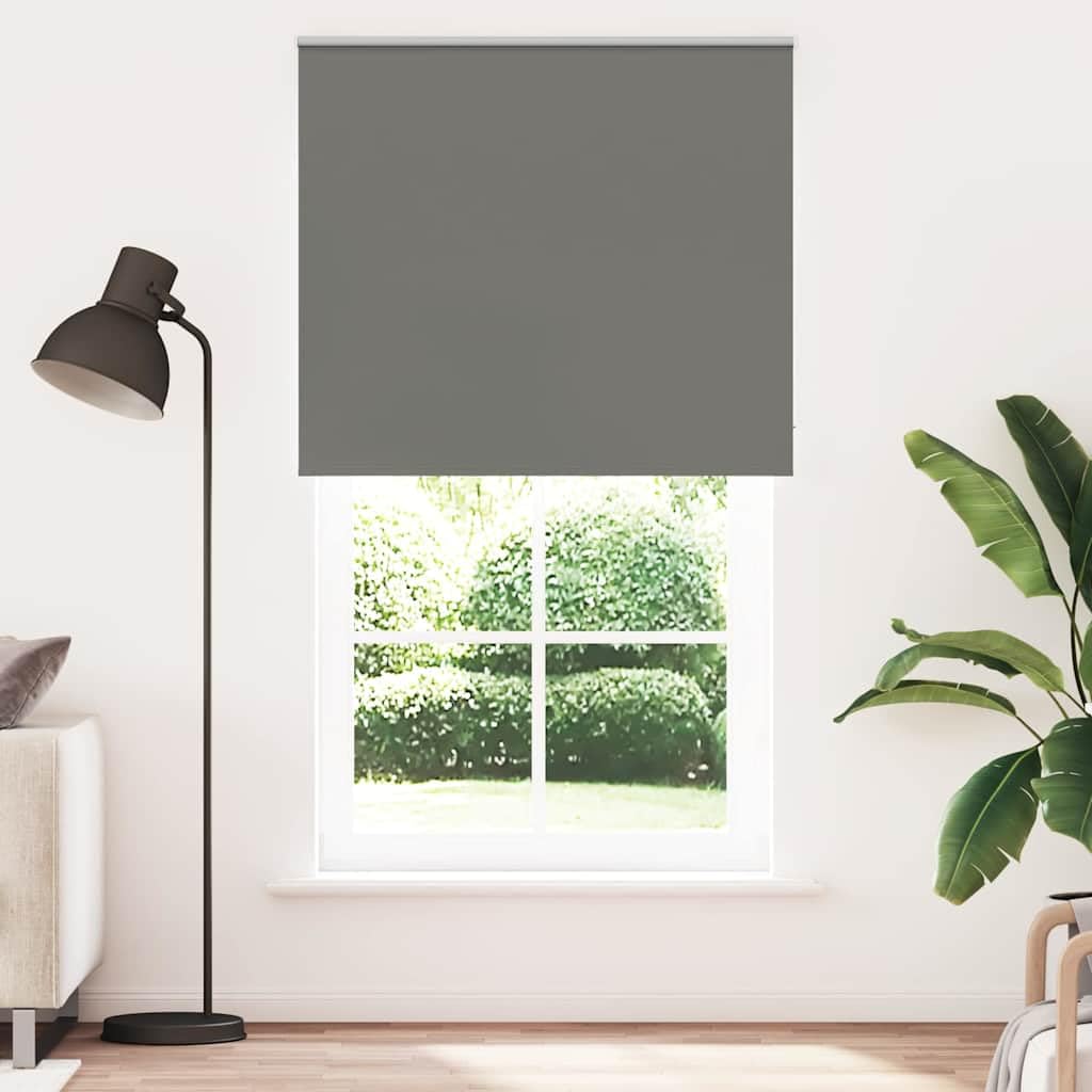 Tenda avvolgibile oscurante, grigio, 125 x 230 cm | 100% poliestere, facile da pulire, montaggio con viti o senza foratura, uso in casa e in ufficio