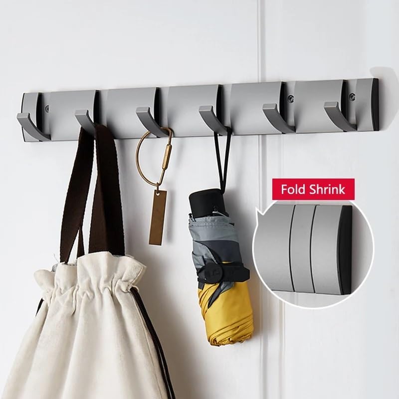 Kleerhanger Opvouwbare handdoekhanger 2ways installatie muur haken jas