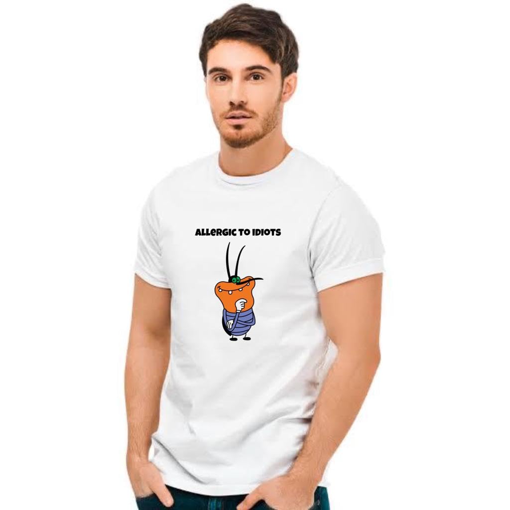 GenericOGGYY, Jack & Cockroaches Tshirts Regular FIT | Cartoon | 90,S Kid Tshirts | Oversized Kid's WEAR | Mens' Cartoon Tshirt | Valentine Day | Cute Couple Unisex Cotton Tshirt -