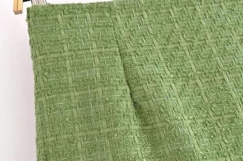 Women Suits Coarse Weaving Loose Single Breasted Jackets Slim Chic and Elegant Skirts Suit4