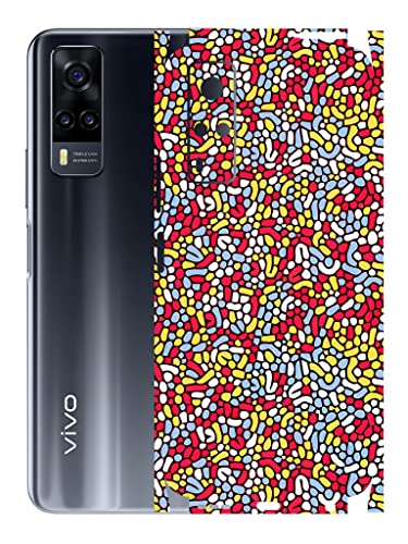 Image of AtOdds - Vivo Y31 Mobile Back Skin Rear Screen Guard Protector Film Wrap (Coverage - Back+Camera+Sides) (Beans)
