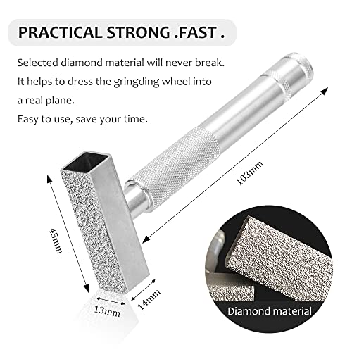 3 Pcs Silver Diamond Grinding Wheel Dresser Stone Bench Grinder