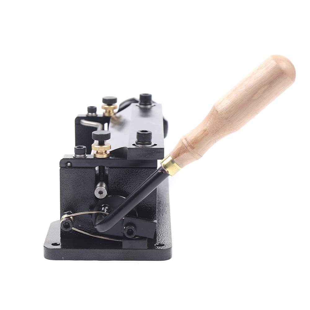 Spaccalucciatore manuale professionale in pelle, per abbigliamento in pelle/scarpe con 3 livelli di affilatura, lama in acciaio inox 0,5-5 mm di spessore