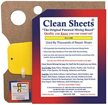 Clean Sheets Superior Mixing Pad (8 1/2 X 11) - 100 Disposable Sheets For Toughest Job image 3