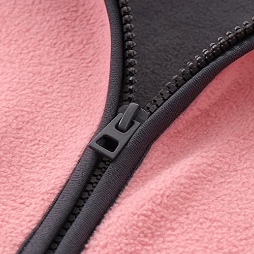 𝗣olar Fleece Hooded Coat for Toddler Boys Girls Lightweight Zip Up Fuzzy Outerwear Windproof Jacket with Pocket2