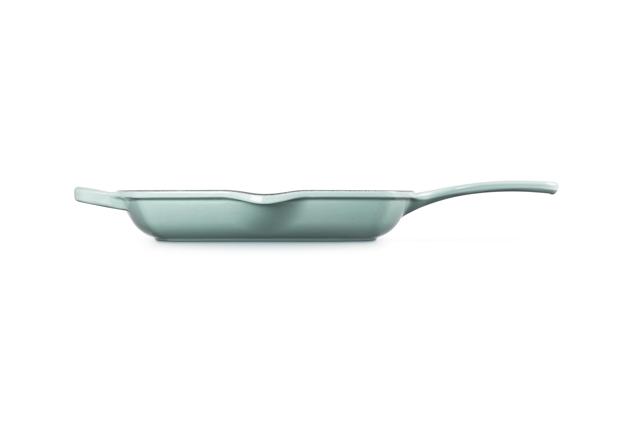LE CREUSET Signature Gusseisen-Grillpfanne, Quadratisch, 26 cm, Für alle Herdarten inkl. Induktion geeignet, 2,86 kg, Sea Salt