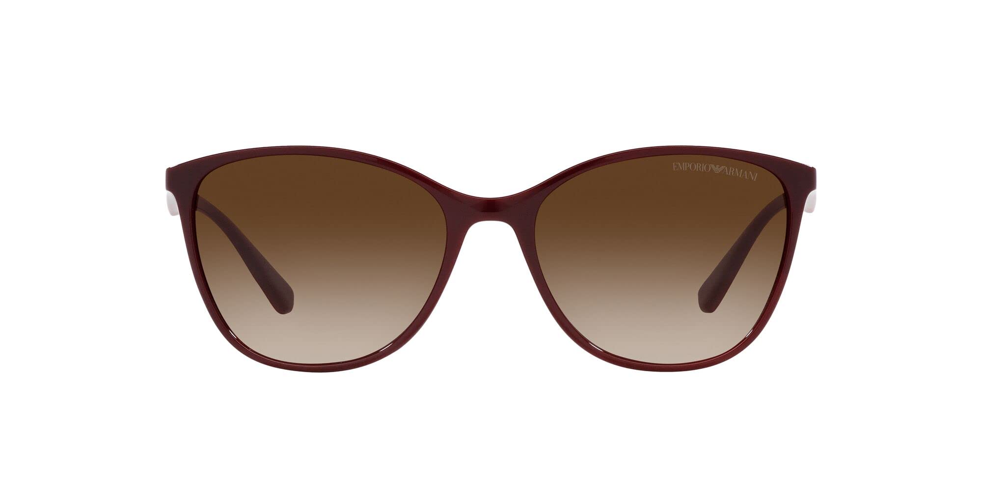 Emporio Armani Womens Ea4073 Cat Eye Sunglasses Shiny Bordeaux