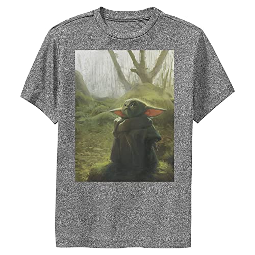 STAR WARS Mandalorian The Child Illustration Boys Short Sleeve Tee Shirt