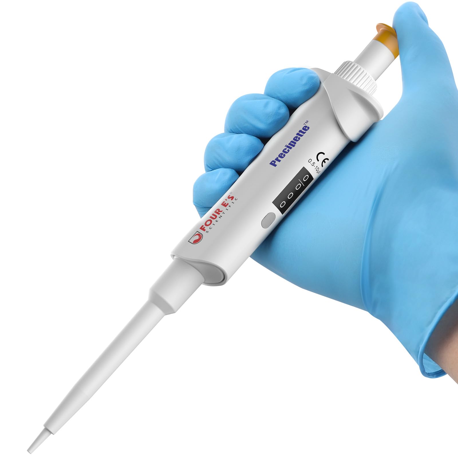 Micropipeta 0.5-10μl – Pipeta de laboratorio de un canal de alta precisión, micropipeta con volumen ajustable, parte inferior esterilizable en autoclave