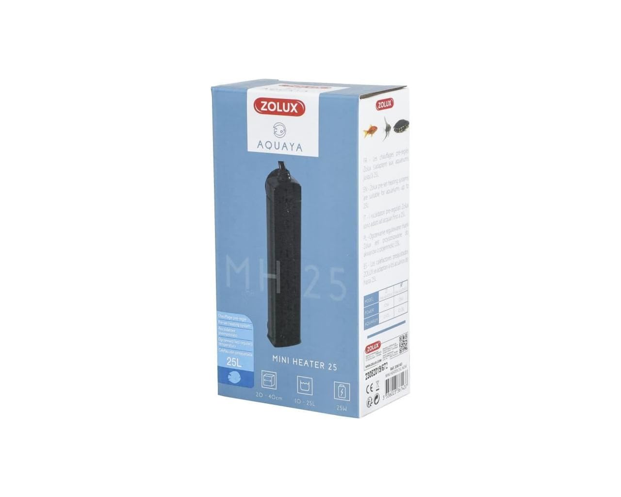 Zolux ZO-336143 - Calefactor preconfigurado para Acuario de 10 a 25 litros de Potencia 23 W