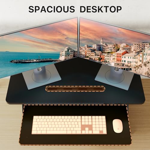Image of JOY worker Standing Desk Converter, 32 inch Height Adjustable Sit Stand Riser