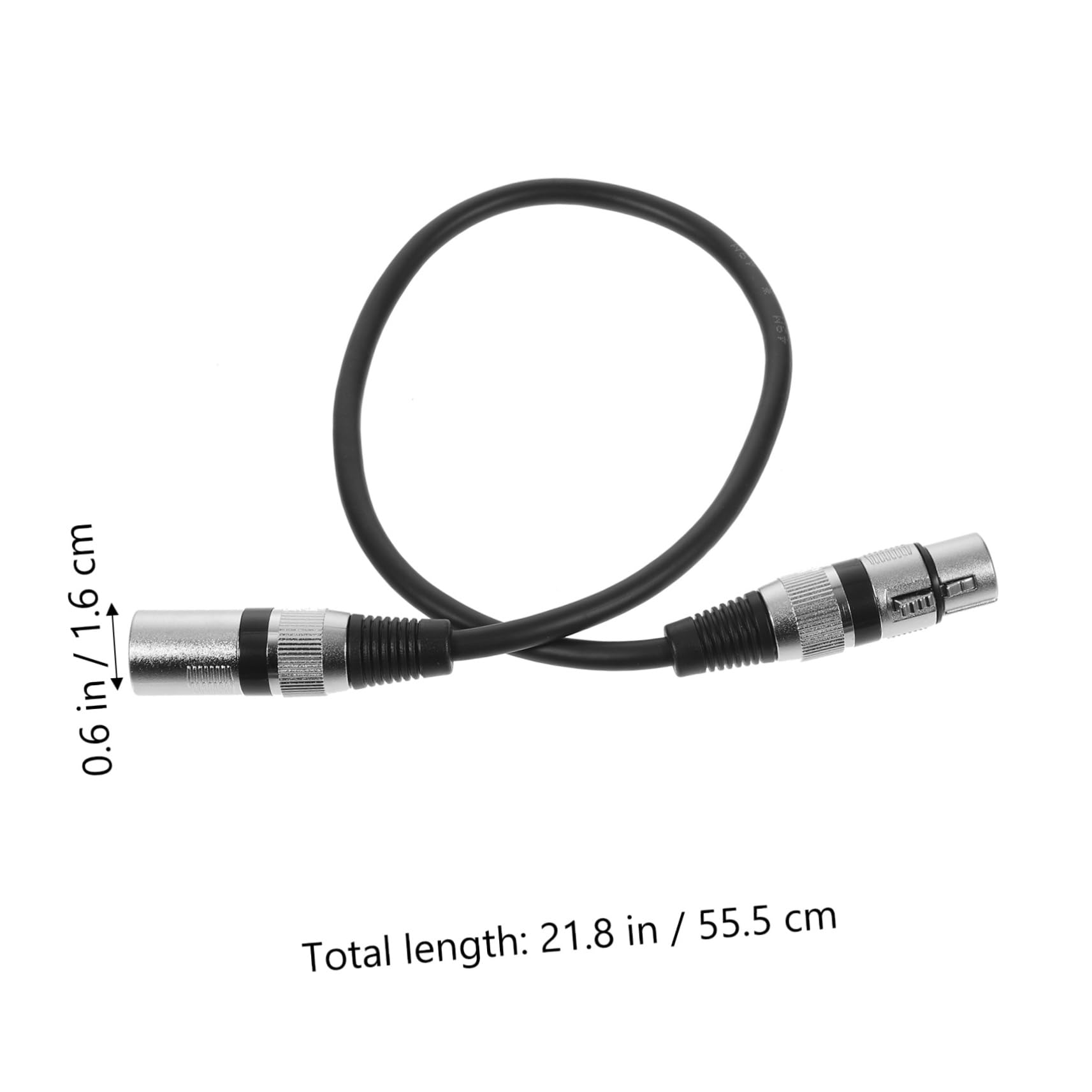 FRCOLOR 6piezas Cable de Audio Xlr Macho Hembra para Micrófono de Pines de Longitud Cable de Micrófono para Ktv y Escenario