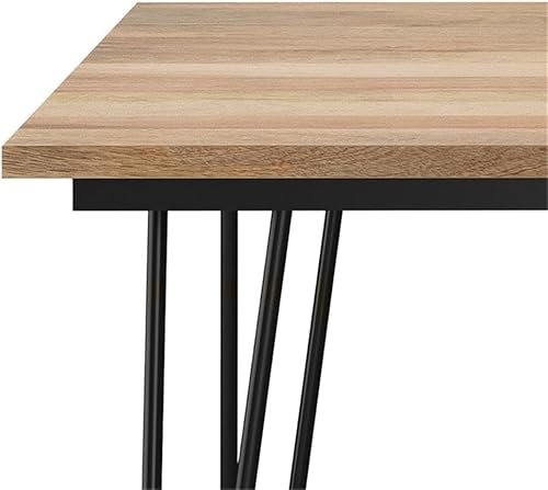 Miniatura 5 de SIMPLIHOME Hunter Mesa de comedor  Mesa cuadrada de madera maciza de mango de 42 pulgadas de ancho en estilo industrial natural y moderno para