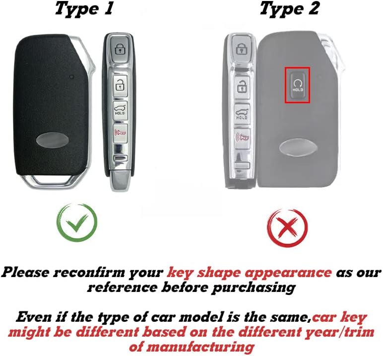 Miniatura 3 de Xotic Tech - Funda para llavero de plástico ABS con diseño de fibra de carbono, color negro brillante, con funda de botón de silicona azul