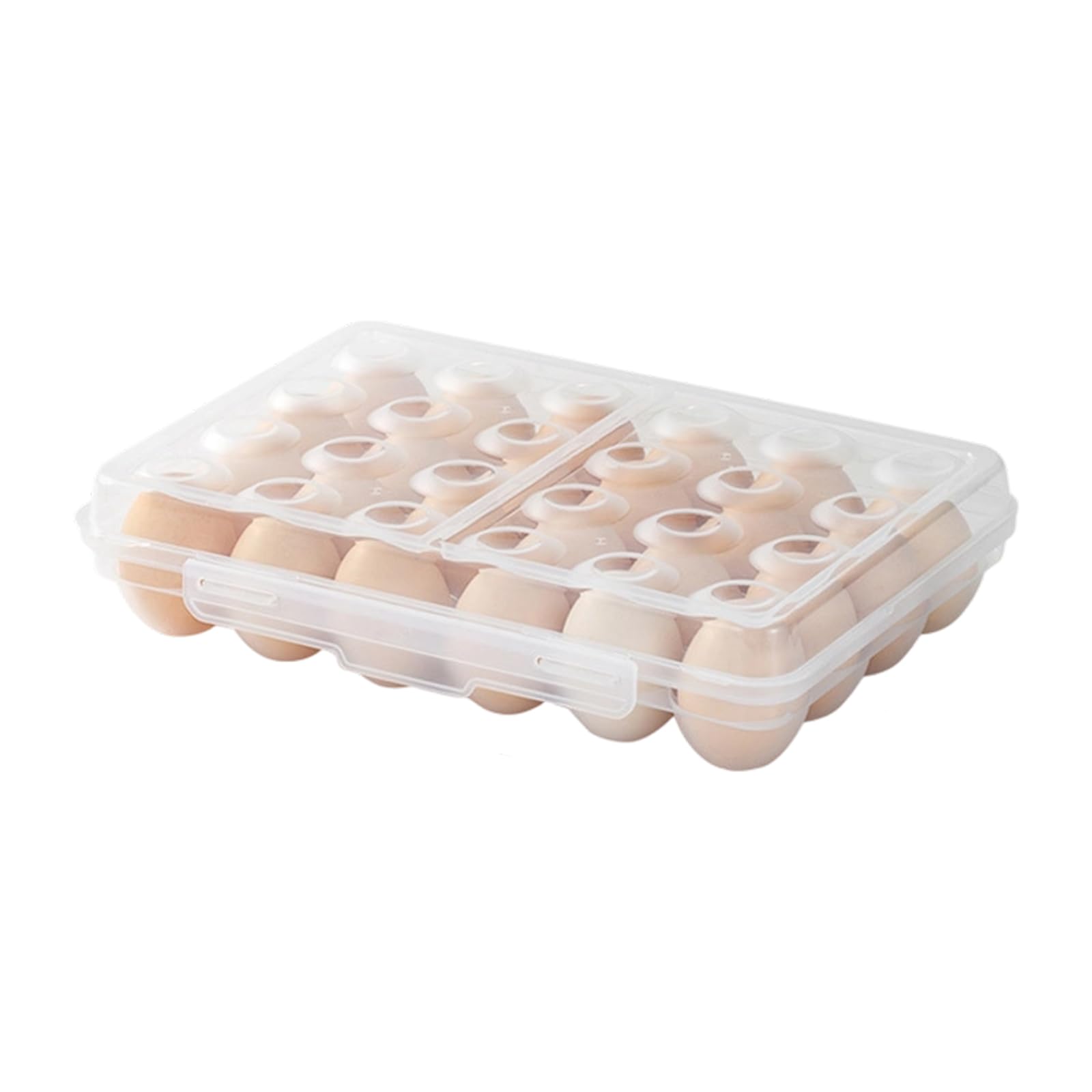 Efficient Eggs Case for Outdoor Activities Portable PP Kitchen Storage Dishwasher Safe Structure Kitchen Eggs Tray Holder Tray
