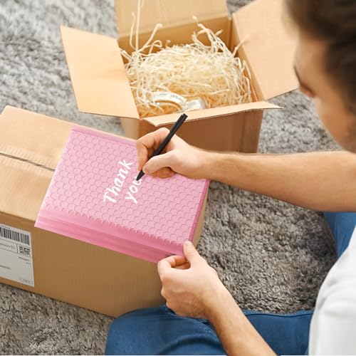 Image of METRONIC Bubble Mailers 6x10 Inch 100 Pack Light Pink Padded Envelopes | Usable Size 6x9 inch Waterproof Bubble Mailer Self-Seal Cushion Mailing Envelopes Bubble Padded for Shipping Makeup Jewelry Bulk