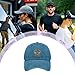 Beekeepers If I Run You Run Beekeeping Bee Lover Hats for Mens Fashion Washed Cyan Blue