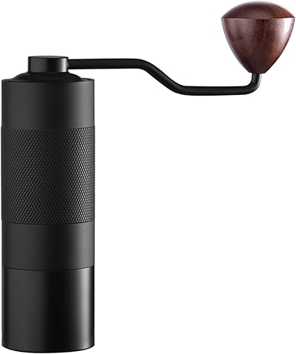 MOJAE - Molinillo de café manual con rebaba cónica de acero inoxidable CNC420 y 12 ajustes ajustables, expreso portátil de fino a grueso para
