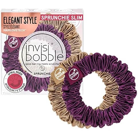 Invisibobble Slim Scrunchie with Pleated Fabric Cover