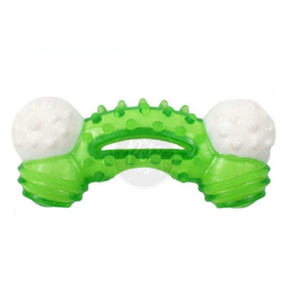 The Dogs Company Natural Plastic Rubber Dog Bone Chew Toy, Puppy Teething Toy, 5 inches, Colour May Vary (B07CNTHQMT) Amazon Price History, Amazon Price Tracker