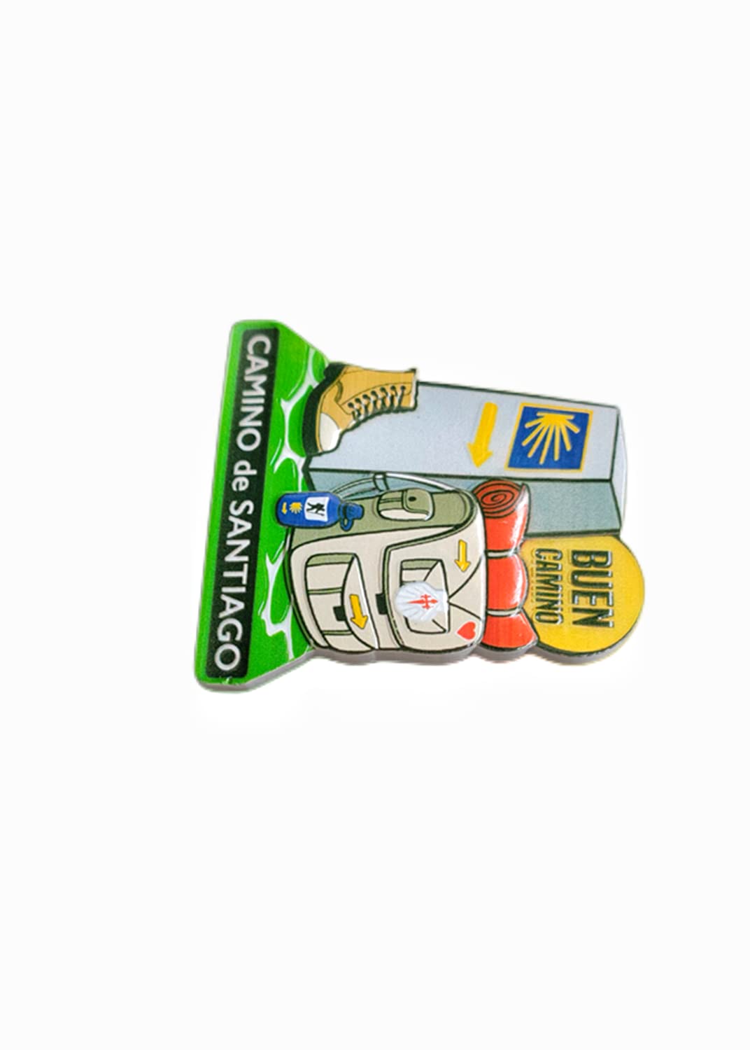 3D Camino de Santiago Christian Pilgrimage Road Spain Fridge Magnet Travel Souvenir Gift Collection Home Kitchen Decoration Magnetic Sticker Craft - Image 6