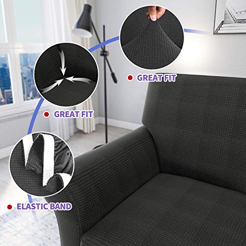 ZNSAYOTX-3-Piece-Loveseat-Covers-for-Living-Room-Anti-Slip-Stretch-Couch-Covers-for-2-Cushion-Couch-Pets-Dogs-Sofa-Slipcover-Machine-Washable-Furniture-Protector-Dark-Grey-Loveseat ZNSAYOTX 3 Piece Loveseat Covers for Living Room Anti Slip Stretch Couch Covers for 2 Cushion Couch Pets Dogs Sofa Slipcover Machine Washable Furniture Protector Dark Grey Loveseat