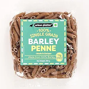 Barley Penne Pasta, 250g [Made in Europe, 100% Single Grain, High in Protein]